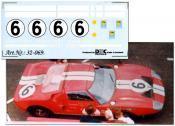 decal Ford GT 40 red